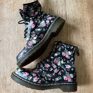 Flowered Doc Martens